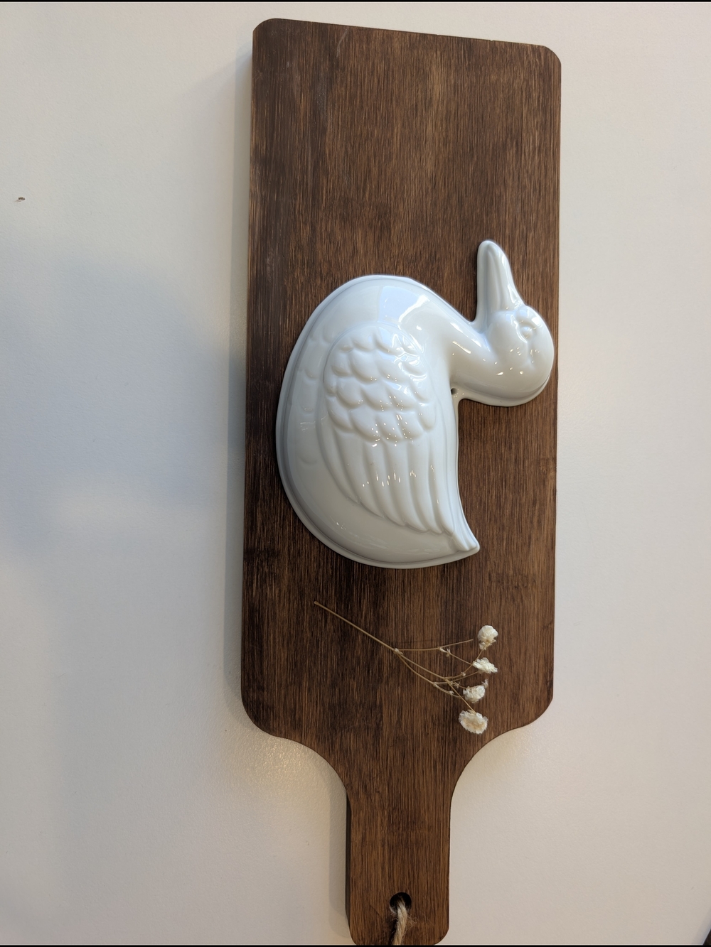 Vintage Ceramic Duck Wall Hanging – Farmhouse Cottagecore Decor - Picture 4 of 5